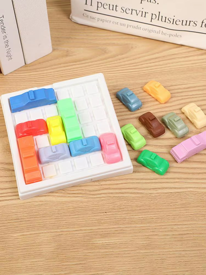 1 Set 3D Puzzles Game Toy Kids Toys Car Model Maze Parking Lot IQ Car Parking Geometric Puzzle Educational Toys